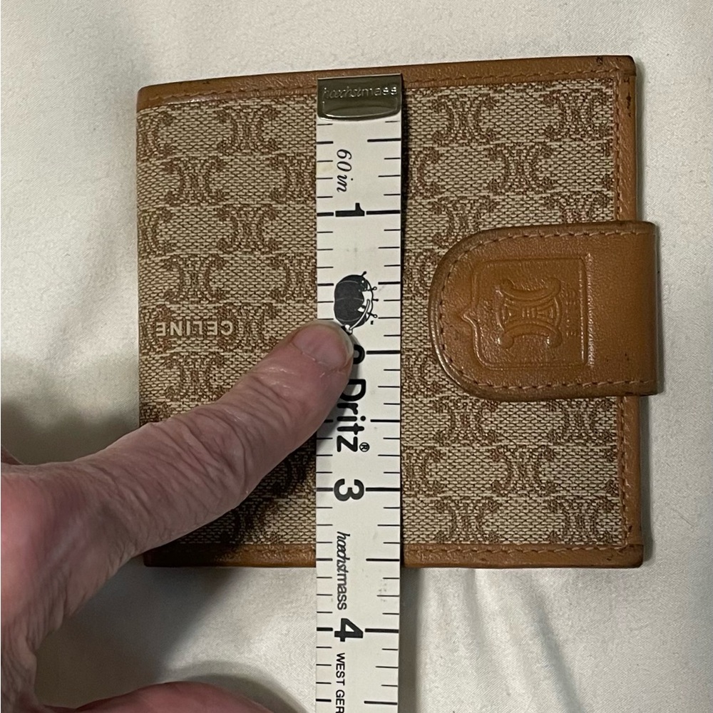 Celine Brown Wallet with Monogram Design - Picture 15 of 16